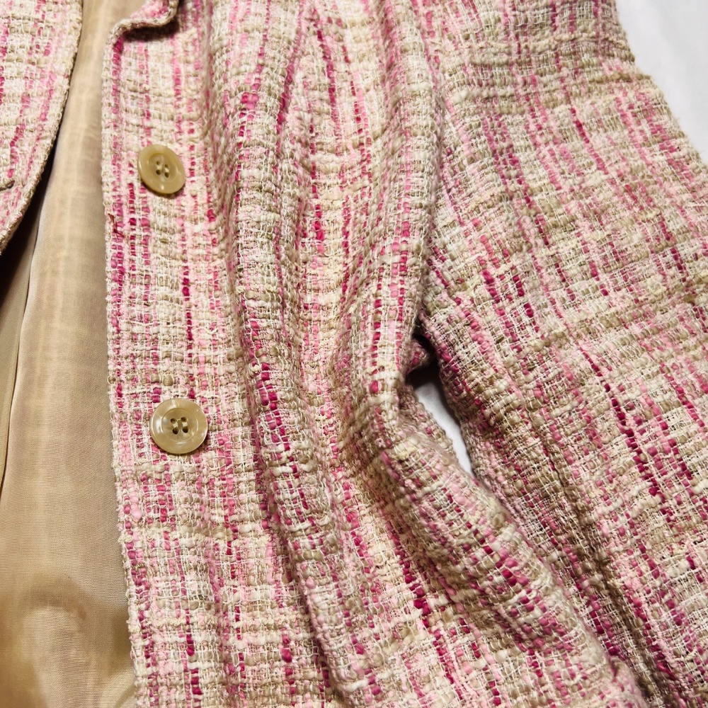 Pink tweed blazer set - Picture 3 of 5